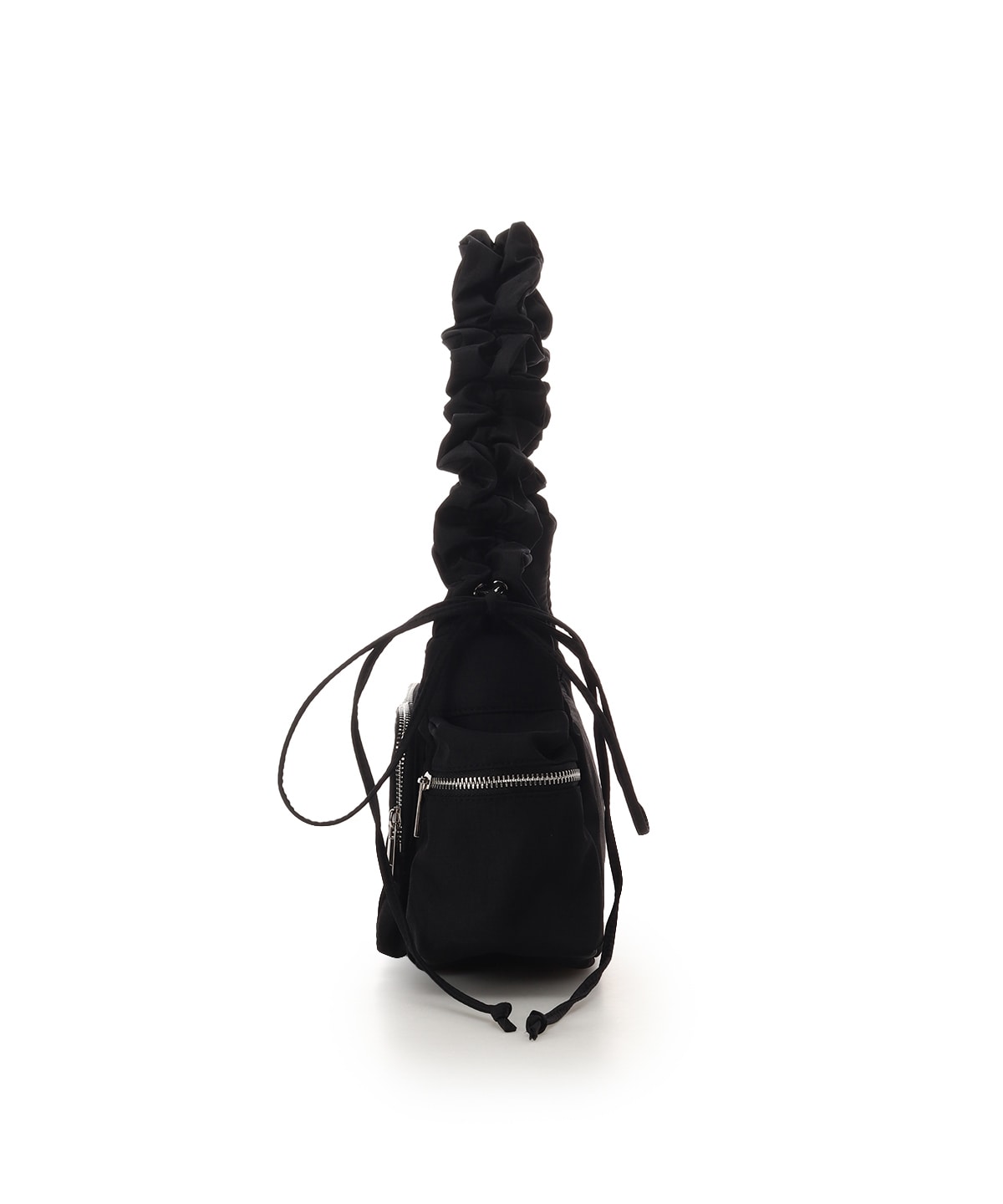 ギャザーハンドルハーフムーンバッグ