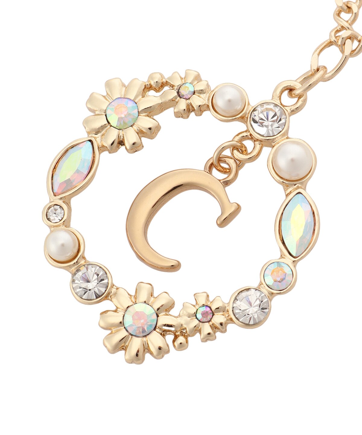 フラワーサークルイニシャルチャームC