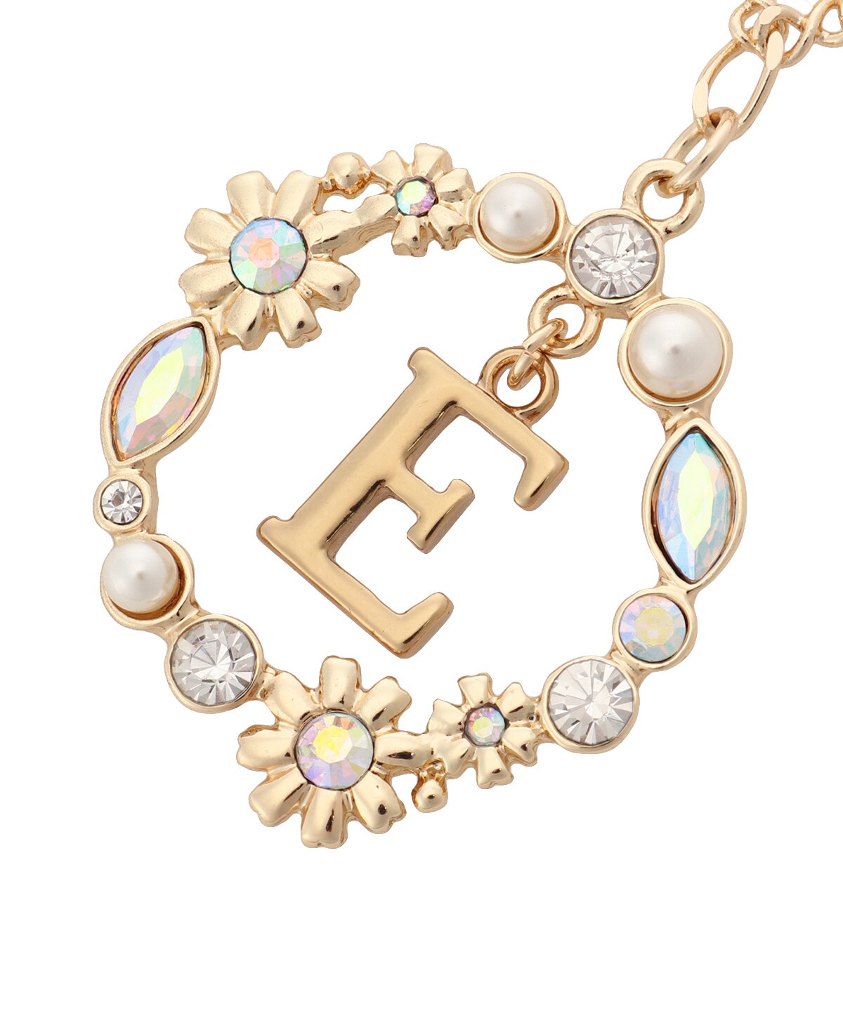 フラワーサークルイニシャルチャームＥ