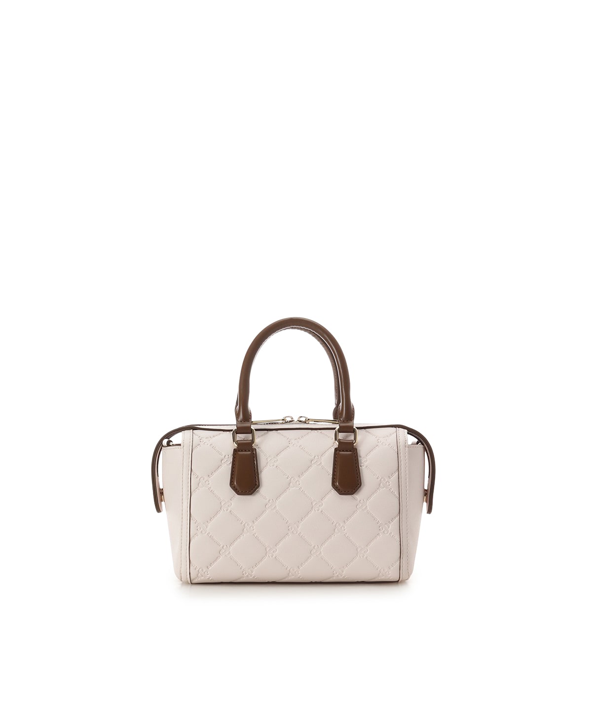 型押しモノグラム ミニボストンバッグ