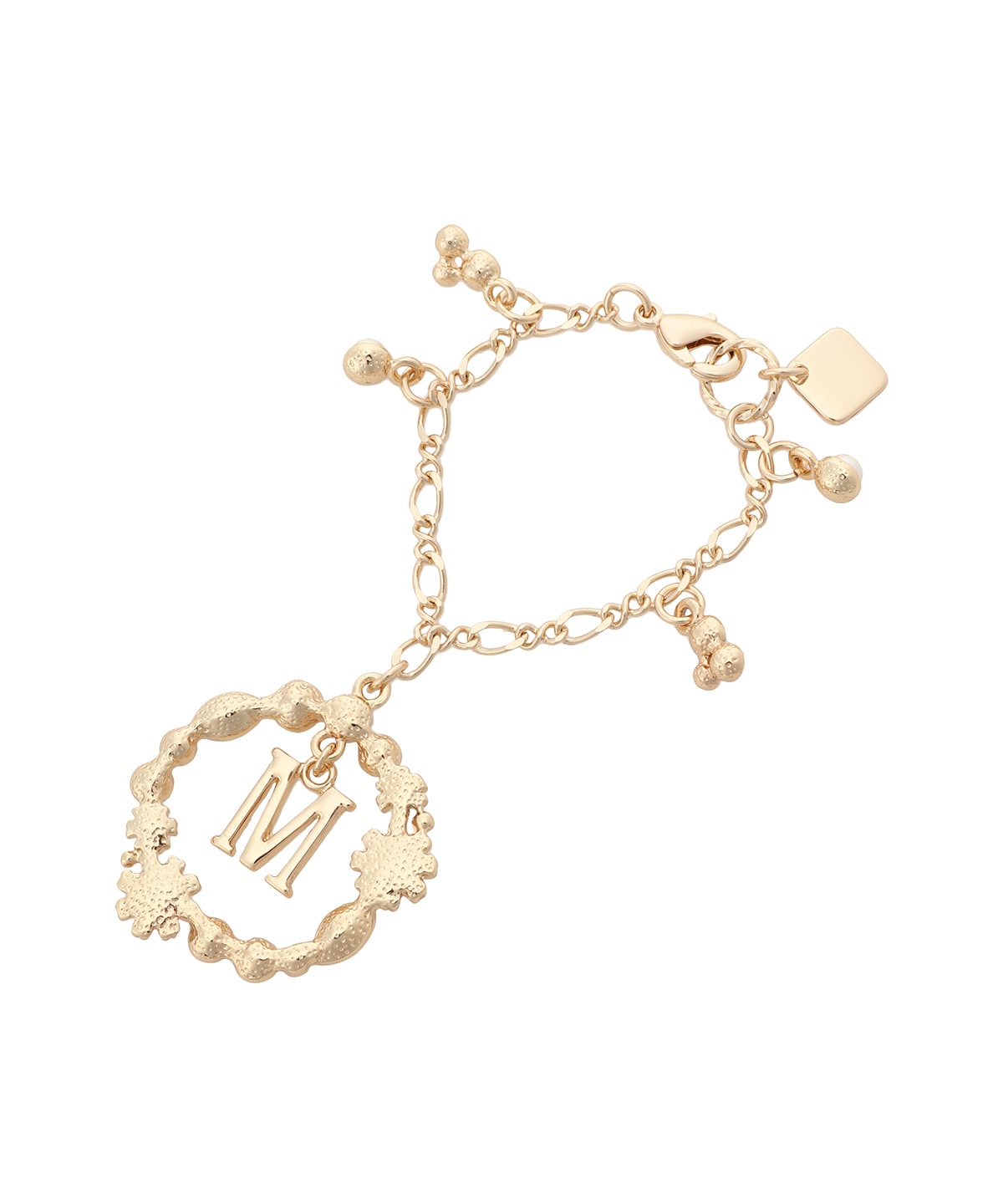 フラワーサークルイニシャルチャームM