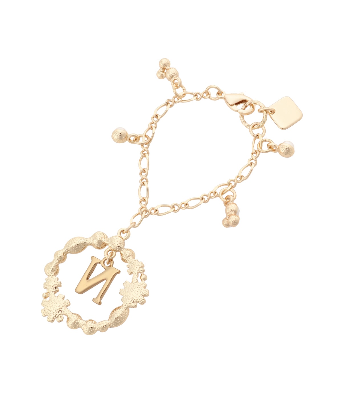 フラワーサークルイニシャルチャームN