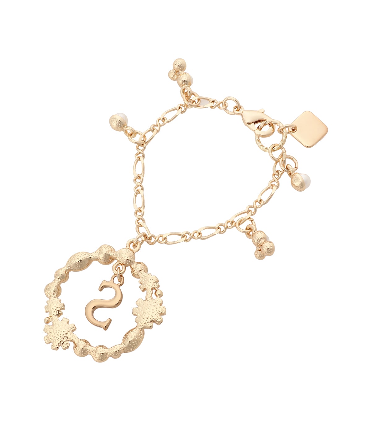 フラワーサークルイニシャルチャームS