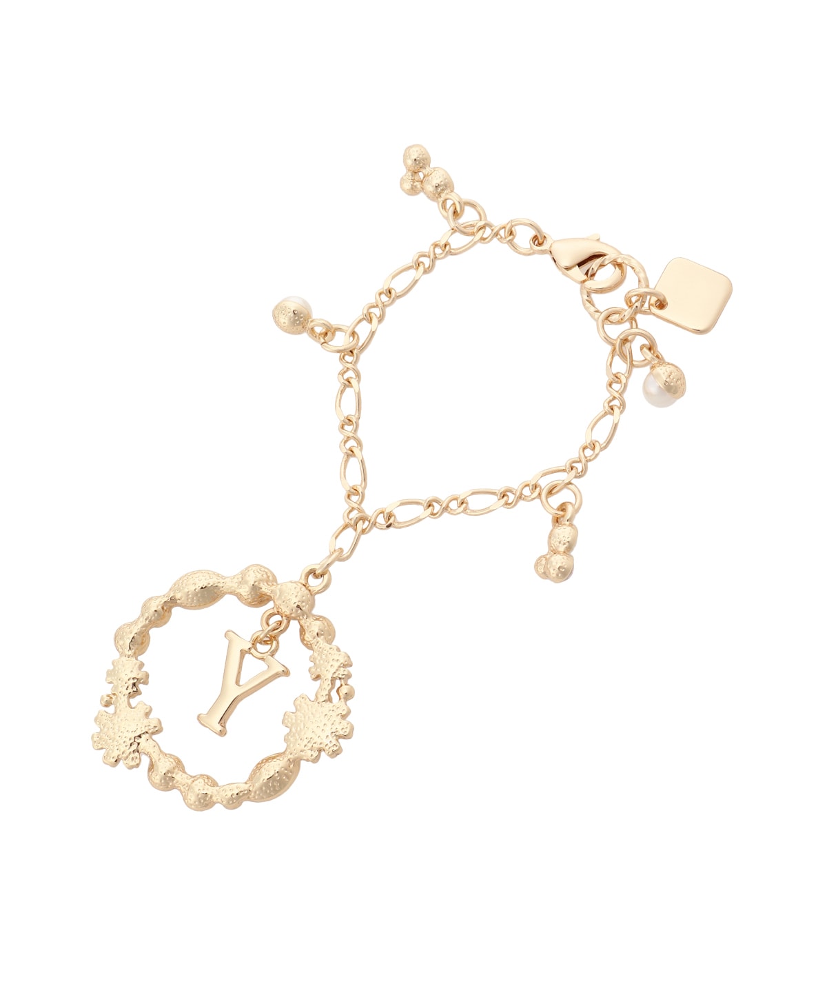 フラワーサークルイニシャルチャームY