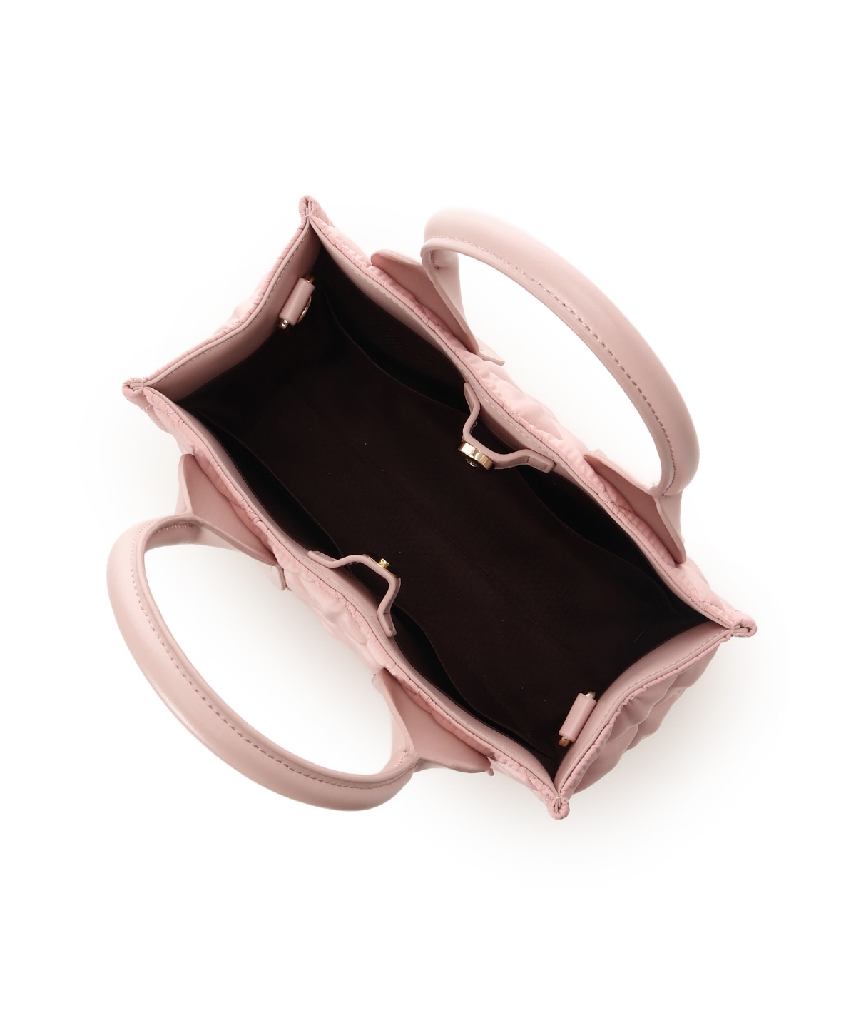 ダイヤ型キルティングハンドバッグ