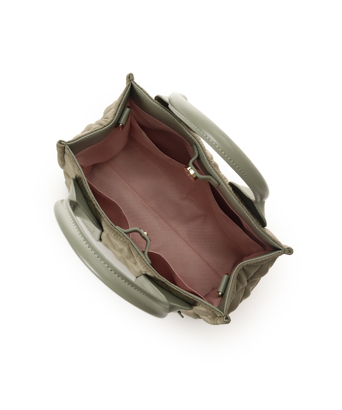 ダイヤ型キルティングハンドバッグ