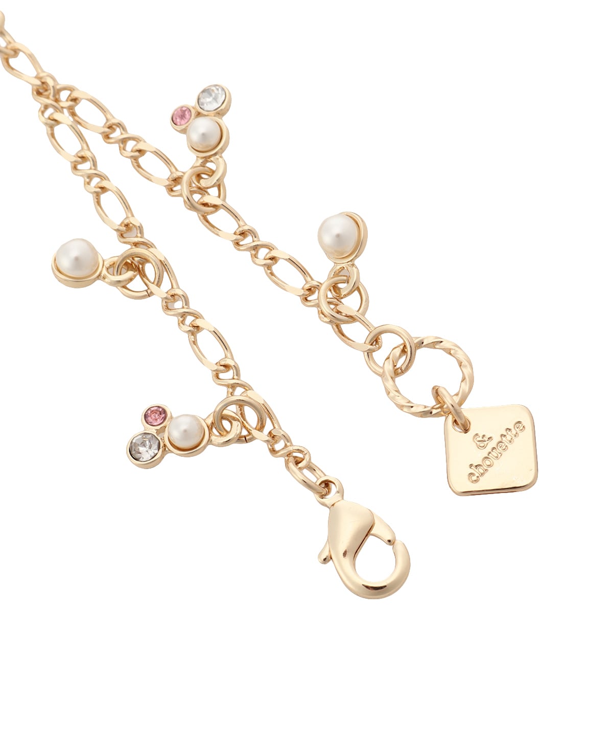 フラワーサークルイニシャルチャームA