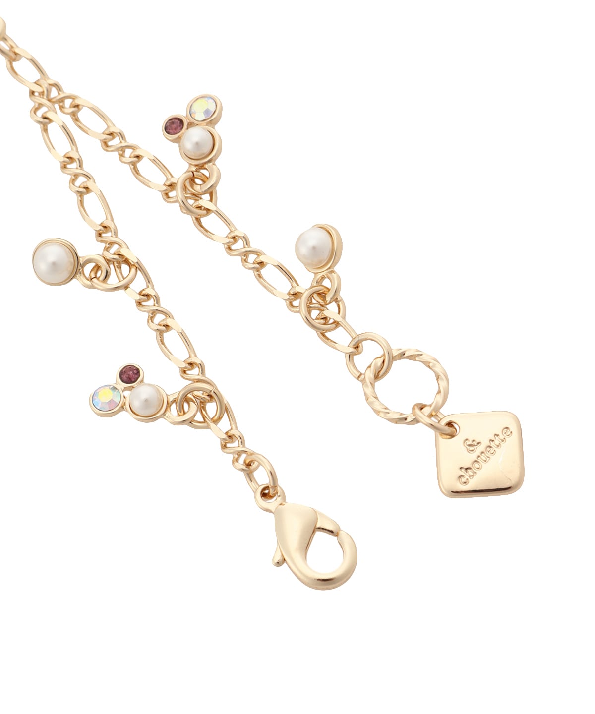 フラワーサークルイニシャルチャームR