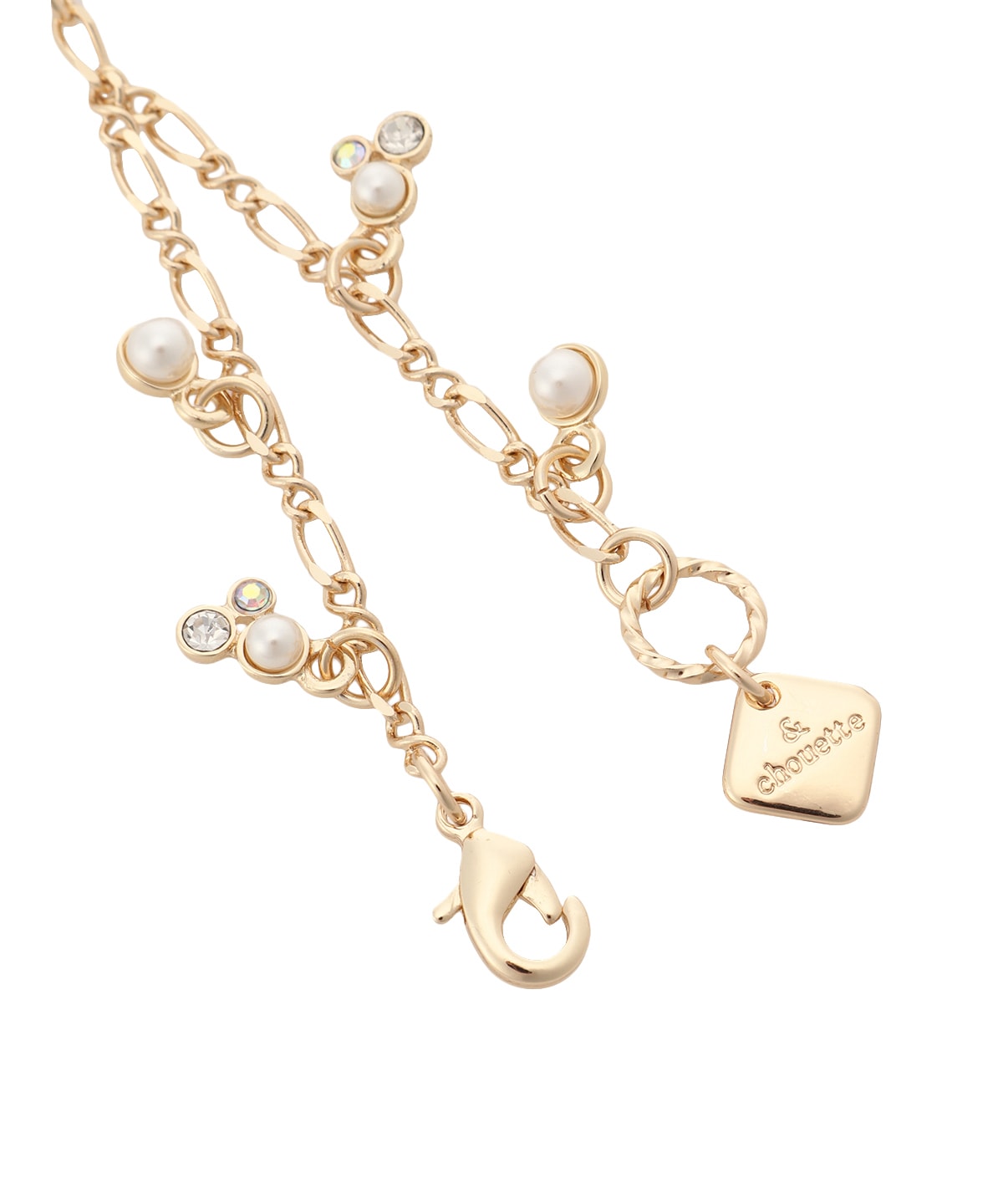 フラワーサークルイニシャルチャームT