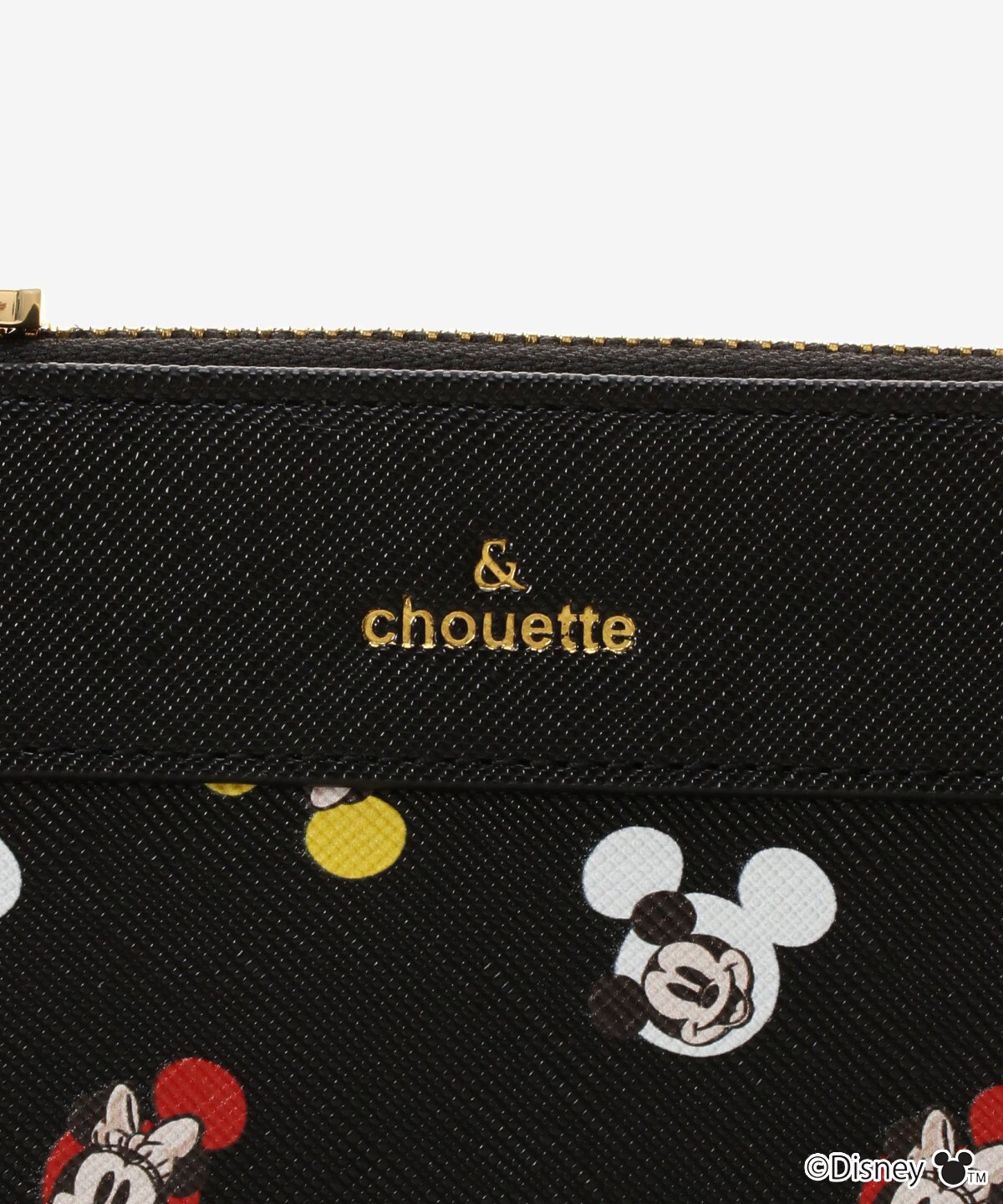 【ディズニーコレクション「ミッキー＆ミニー」】スポーティーラインラウンド長財布