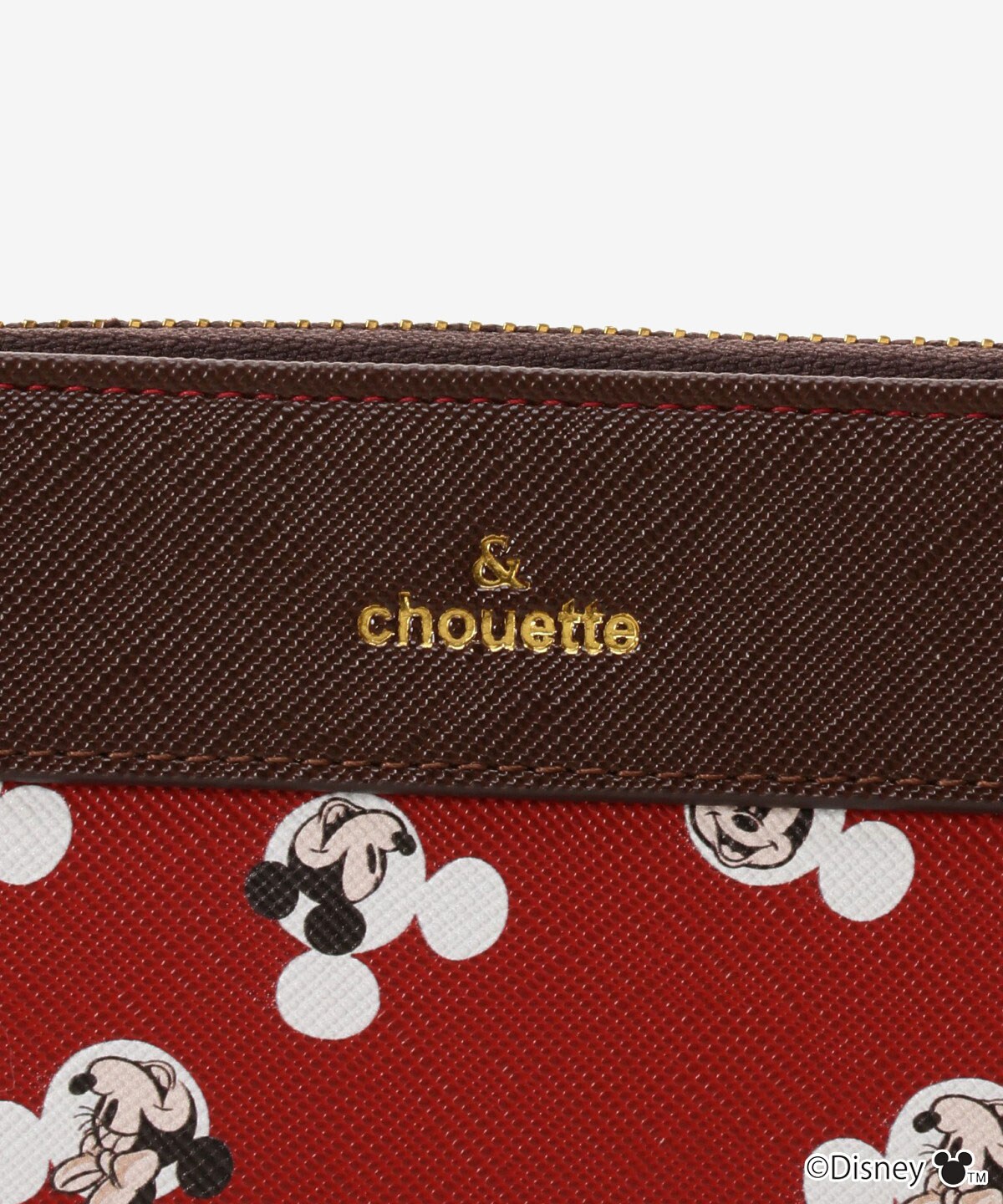 【ディズニーコレクション「ミッキー＆ミニー」】スポーティーラインラウンド長財布