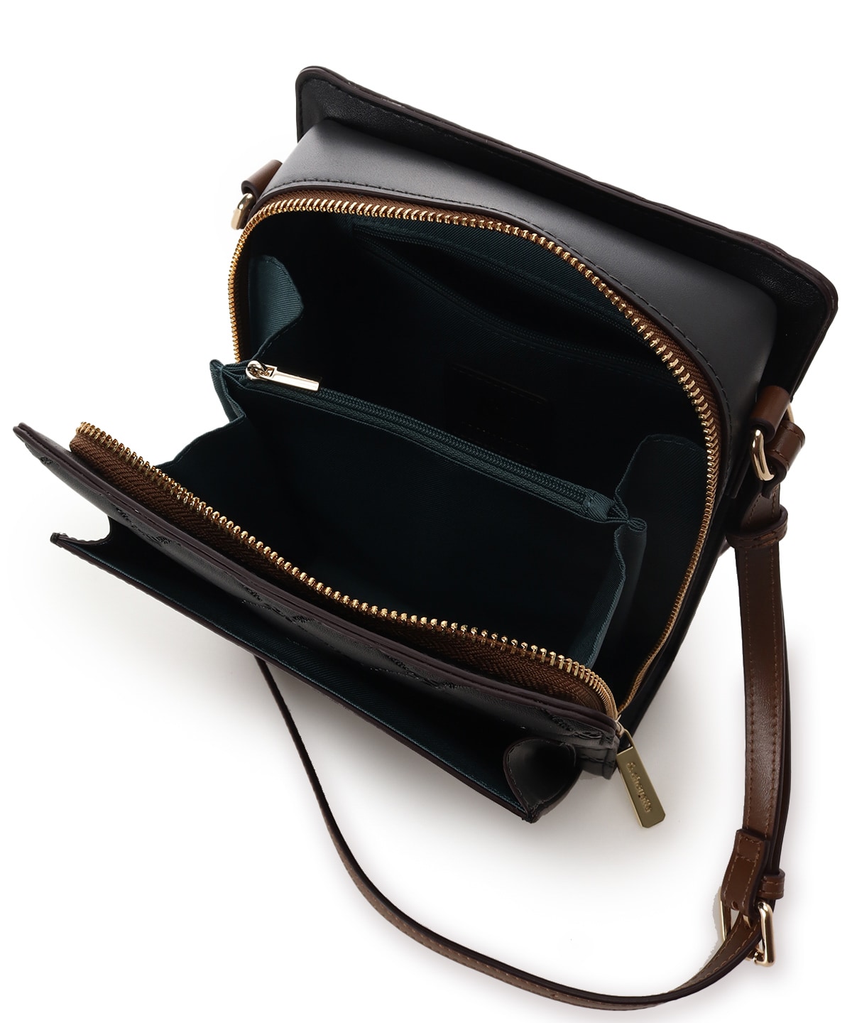 型押しモノグラム スクエアショルダーバッグ