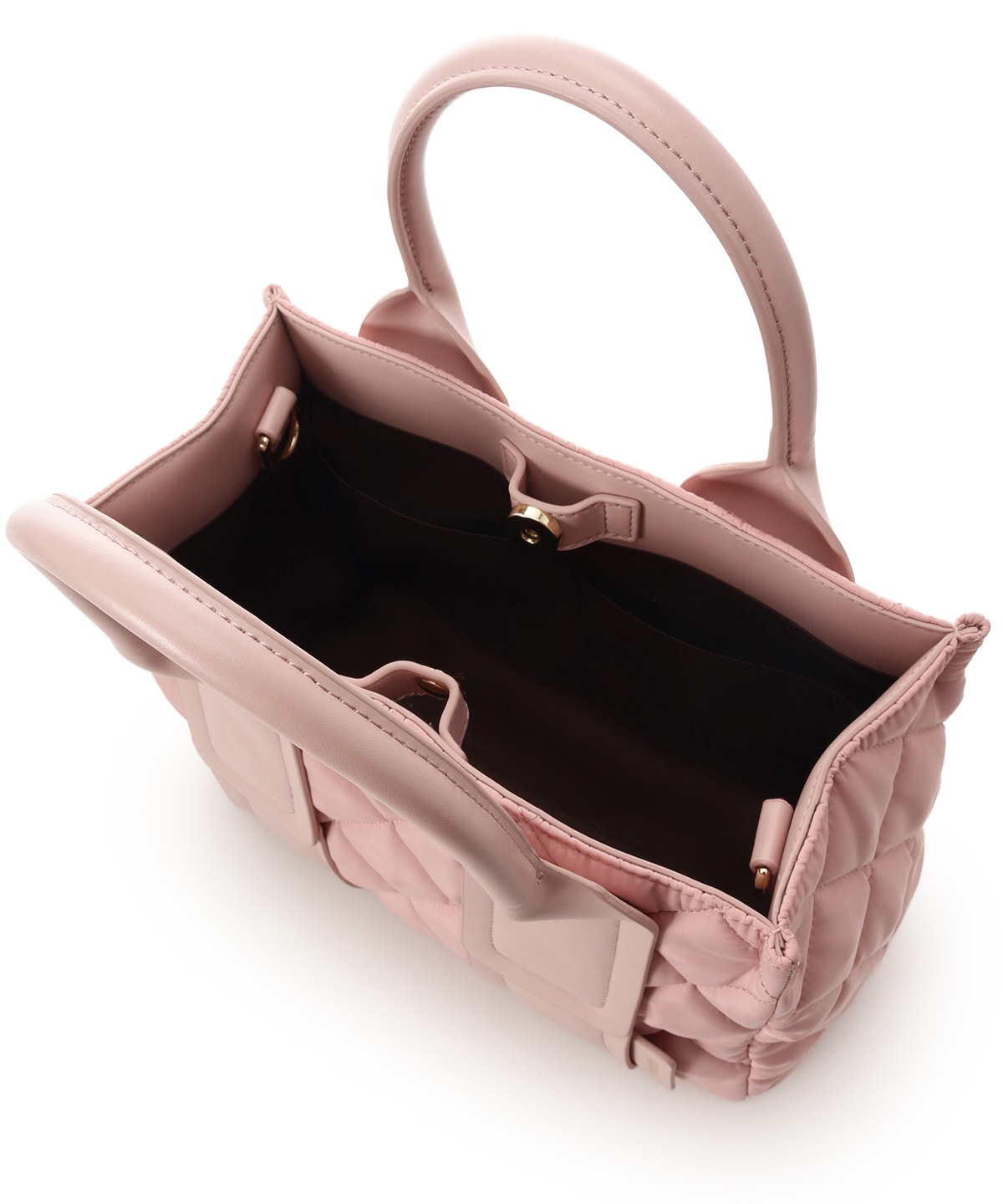 ダイヤ型キルティングハンドバッグ