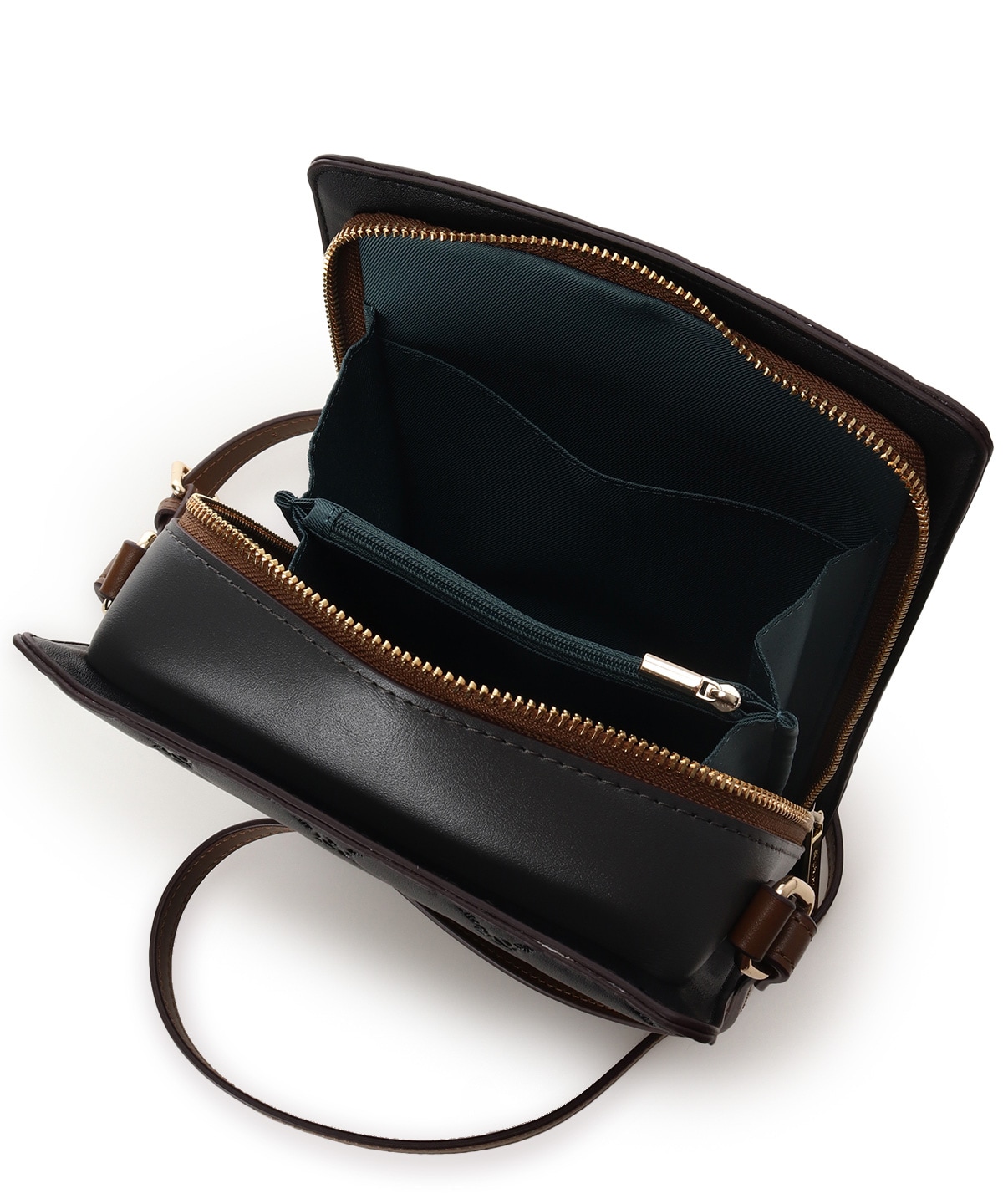 型押しモノグラム スクエアショルダーバッグ