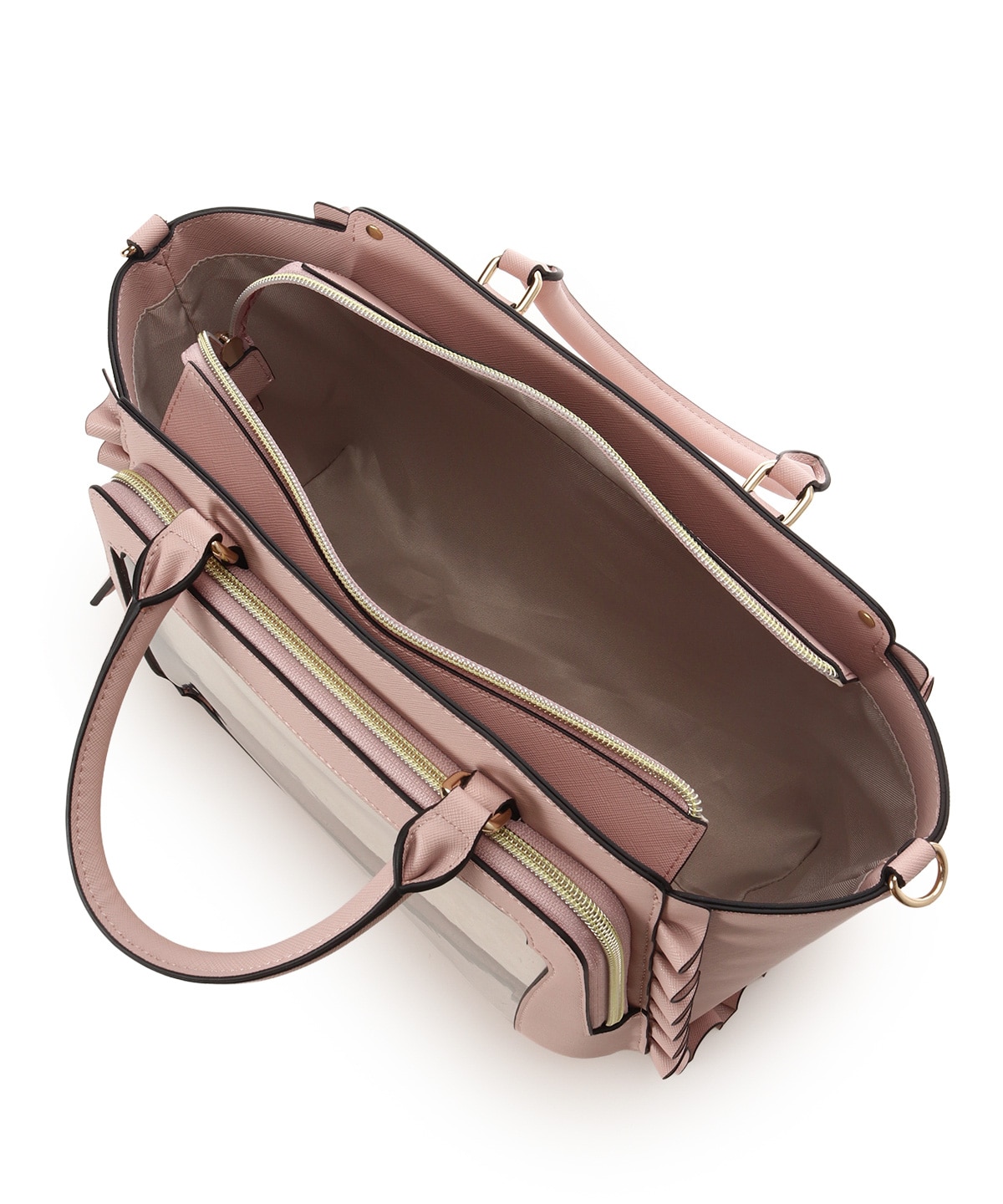 《推し事バッグ》クリアポケット付きトートバッグ