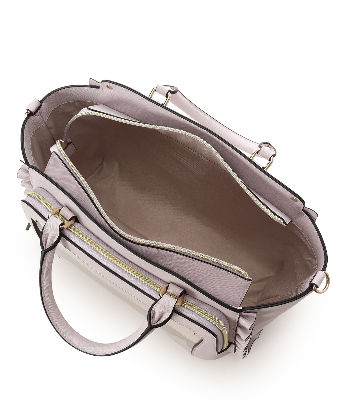 《推し事バッグ》クリアポケット付きトートバッグ