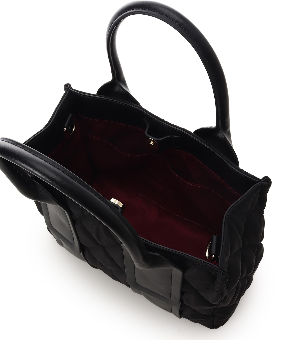 ダイヤ型キルティングハンドバッグ