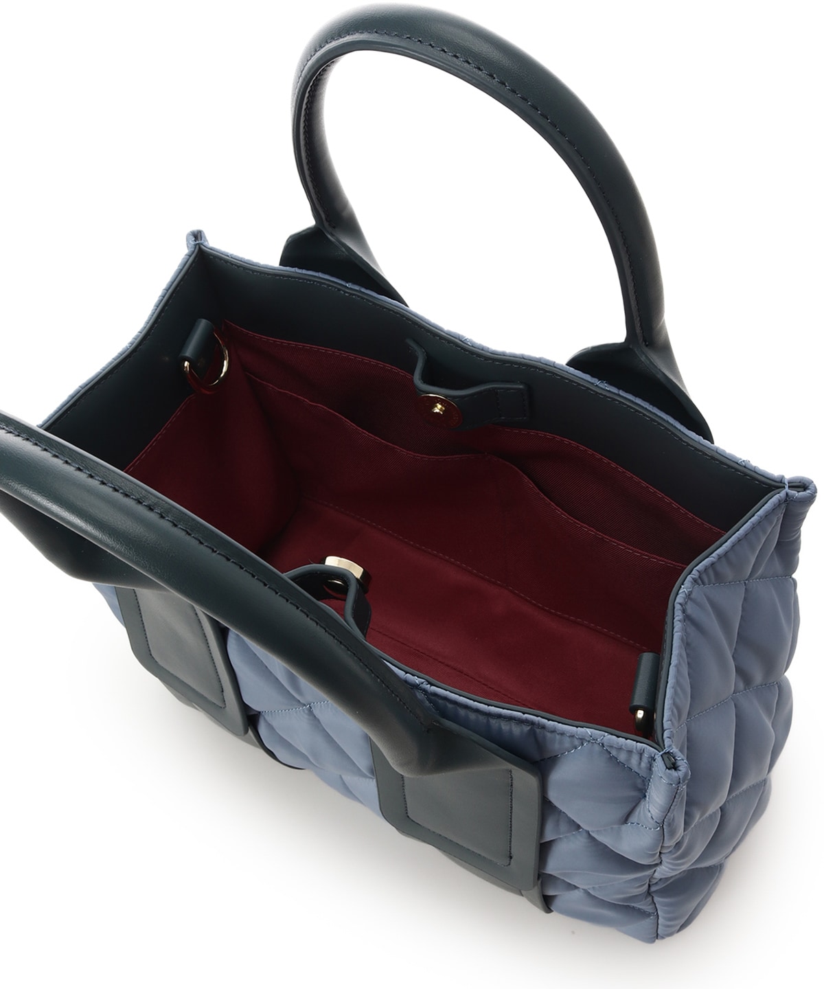 ダイヤ型キルティングハンドバッグ