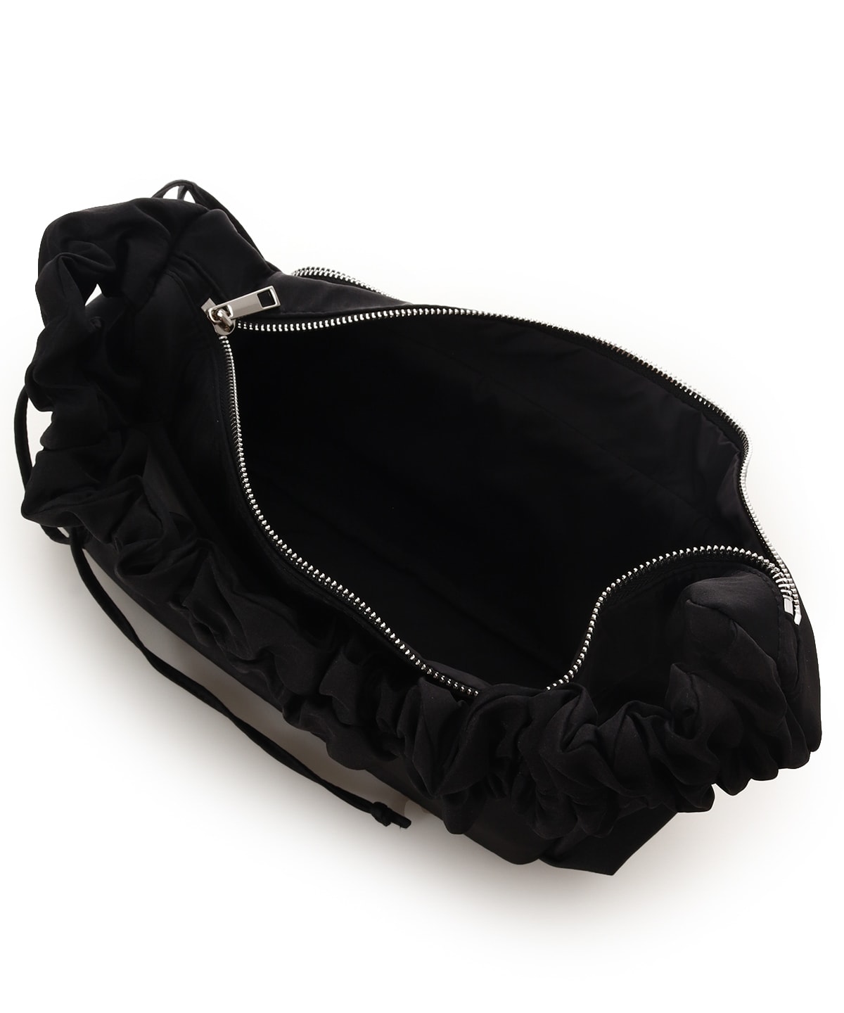 ギャザーハンドルハーフムーンバッグ