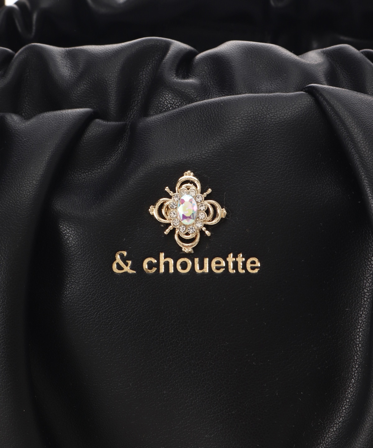 ビジューロングハンドルバッグ