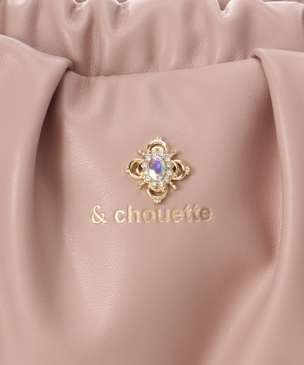 ビジューロングハンドルバッグ