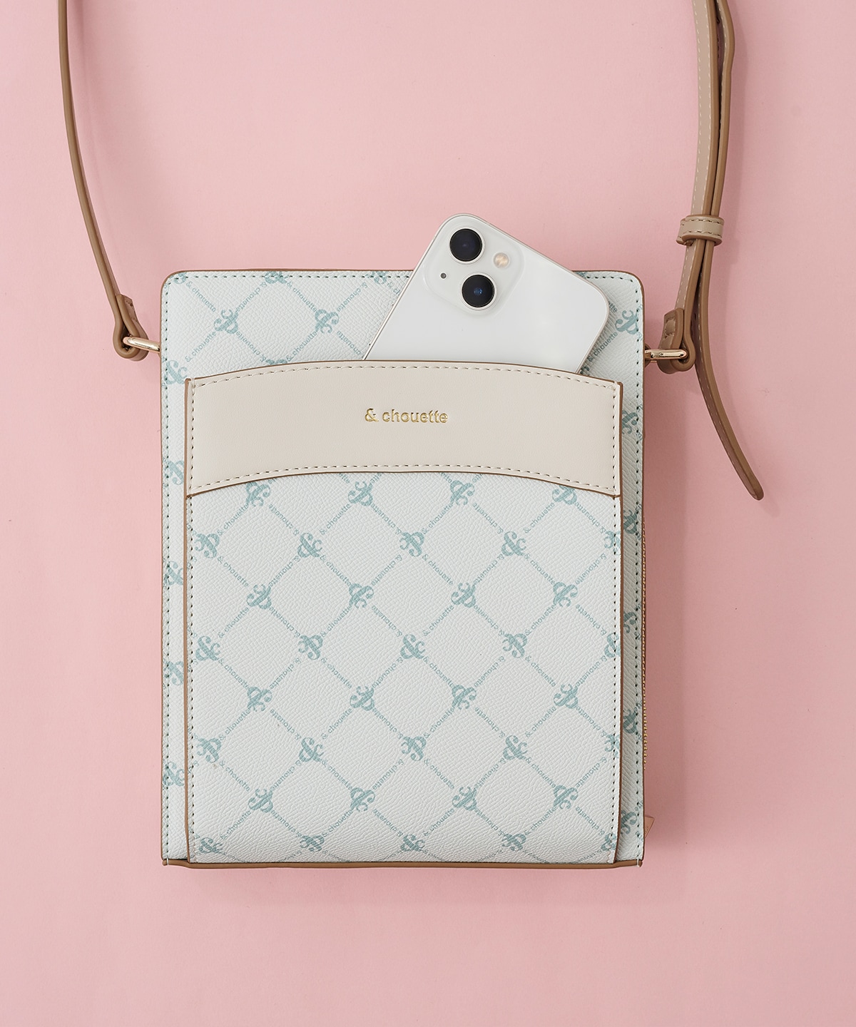 モノグラム スクエアショルダーバッグ