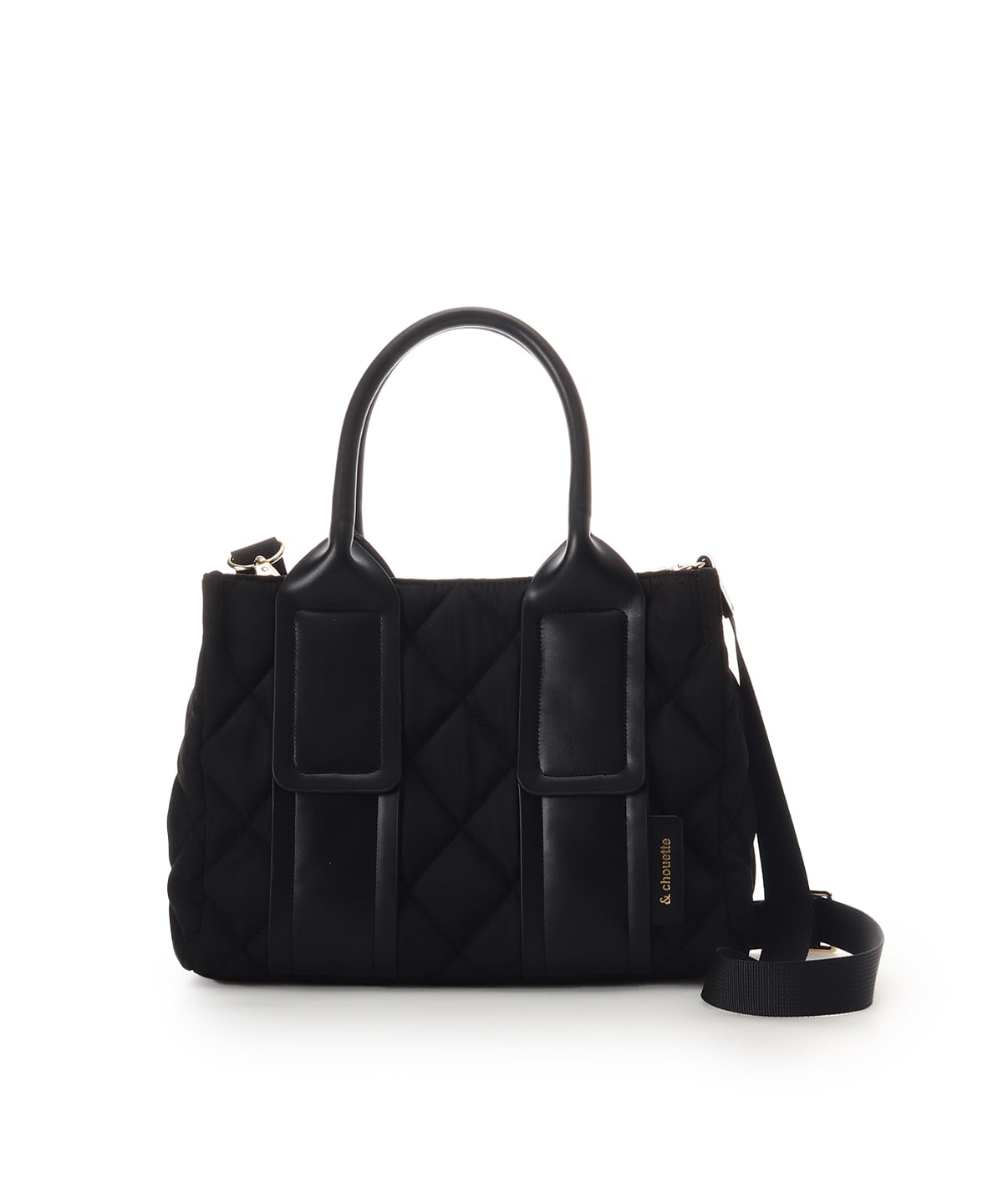 ダイヤ型キルティングハンドバッグ