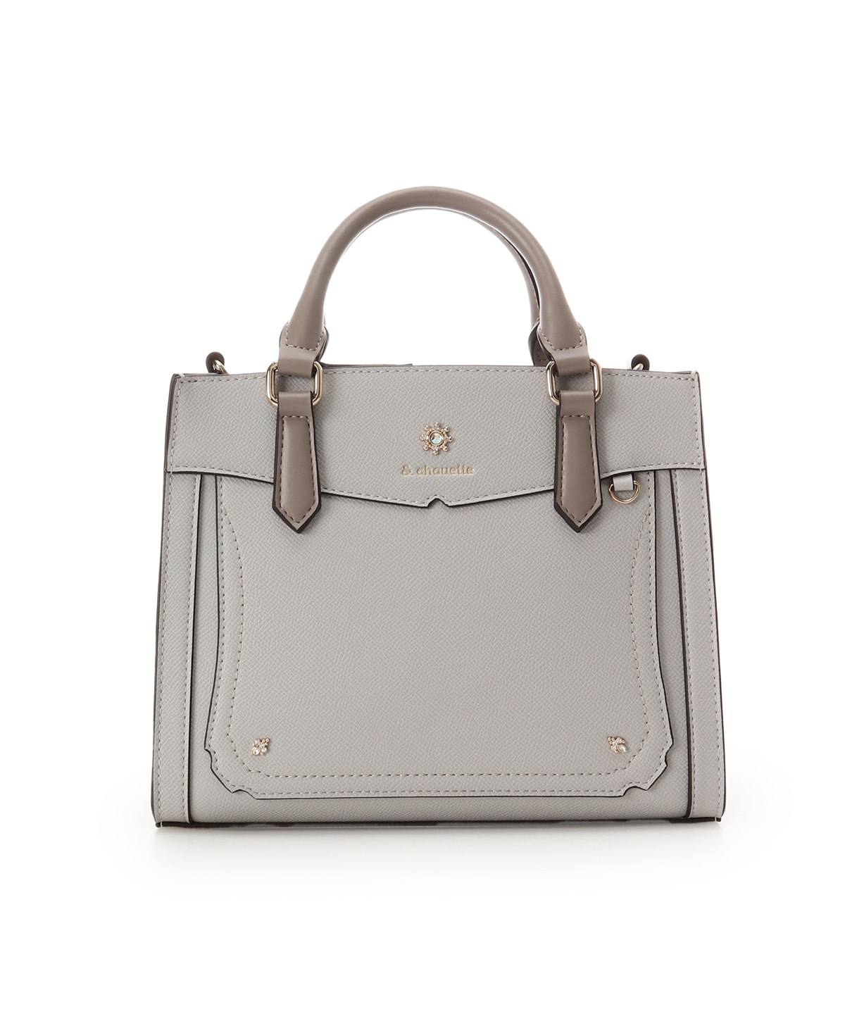 ≪推し事バッグ≫クリアポケット付きビジューぬいぐるみバッグ