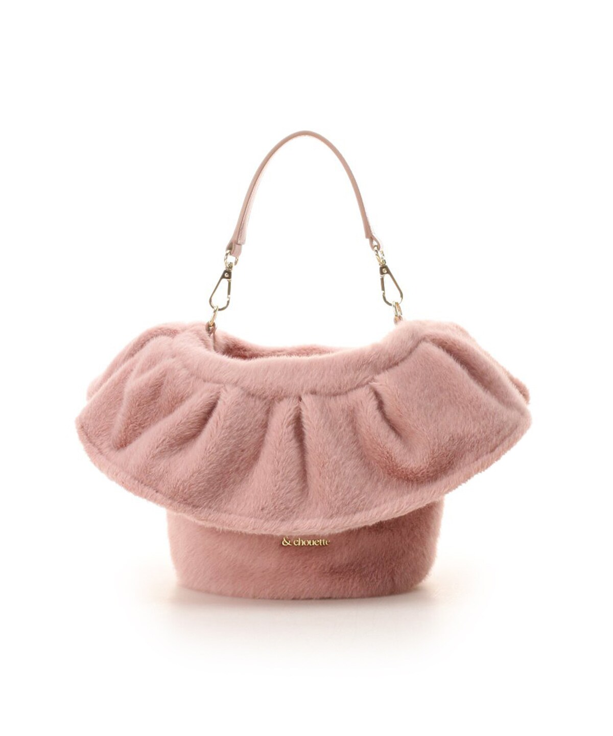 ファー巾着ショルダーバッグ Free ピンク Chouette 公式オンラインショップ アンドシュエット