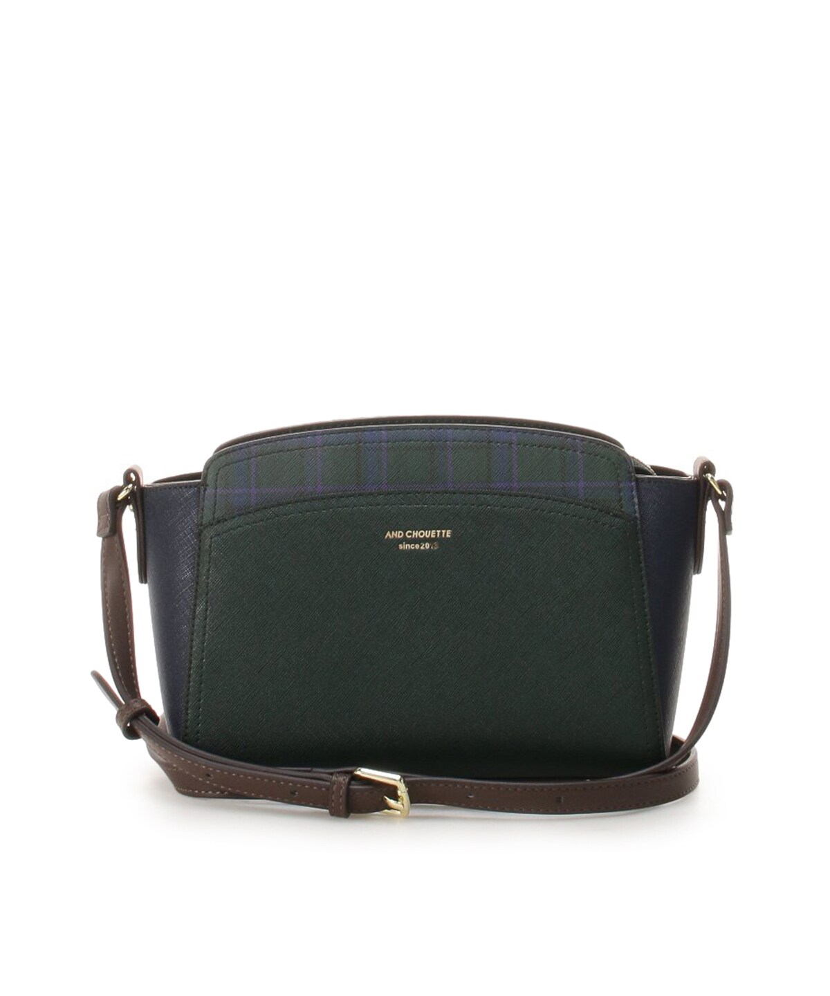 取扱い店舗一覧 ラウンドチェックショルダーバッグ Free グリーン Chouette 公式オンラインショップ アンドシュエット