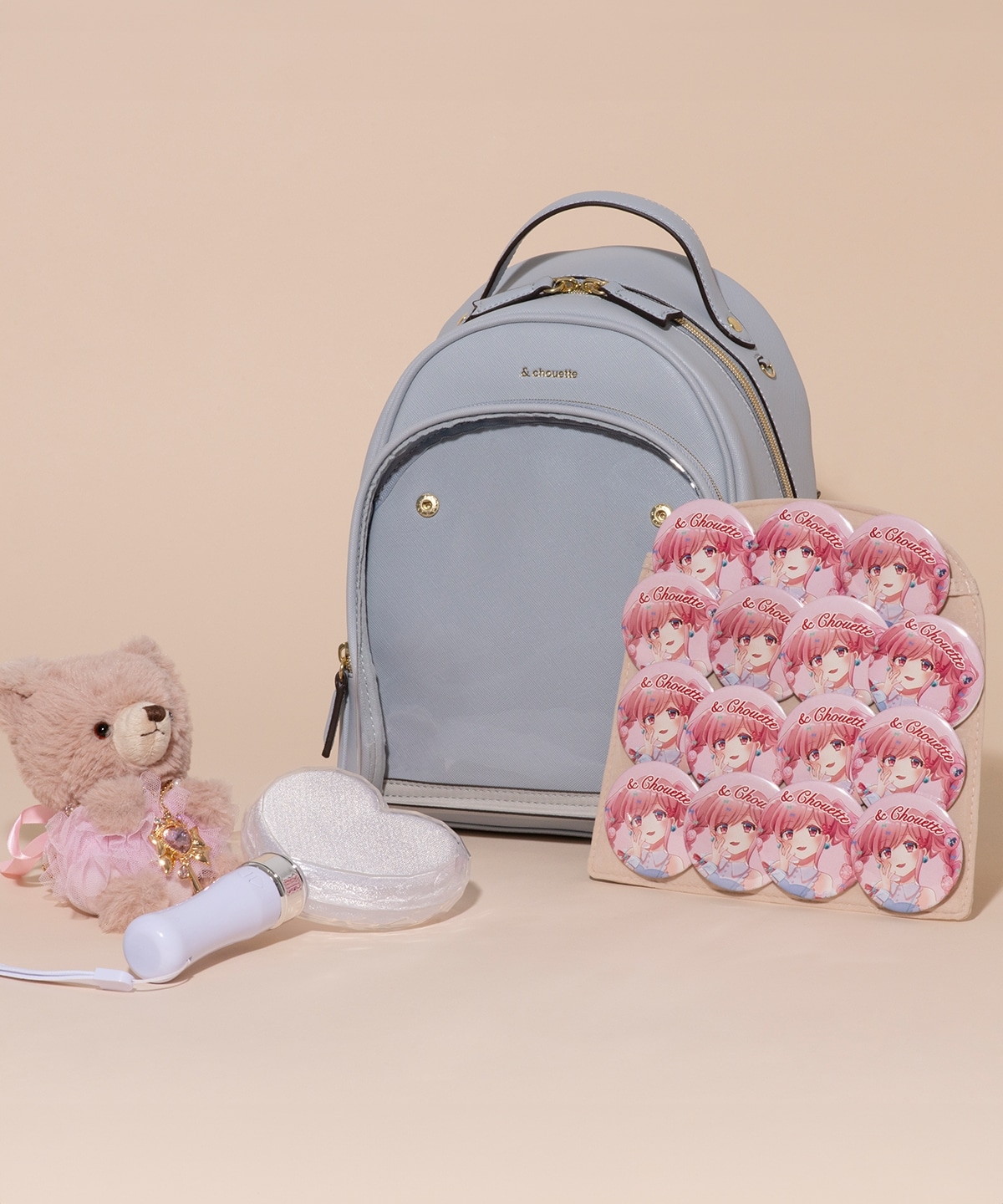 《推し事バッグ》クリアポケット付きリュック