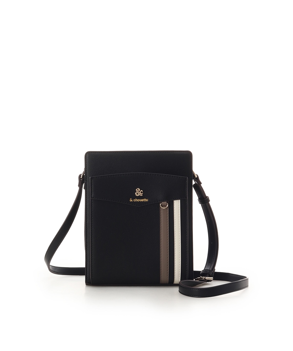 &chouette アンドシュエット スポーティーラインショルダーバッグ & chouette】モノグラム スポーティーラインショルダーバッグ