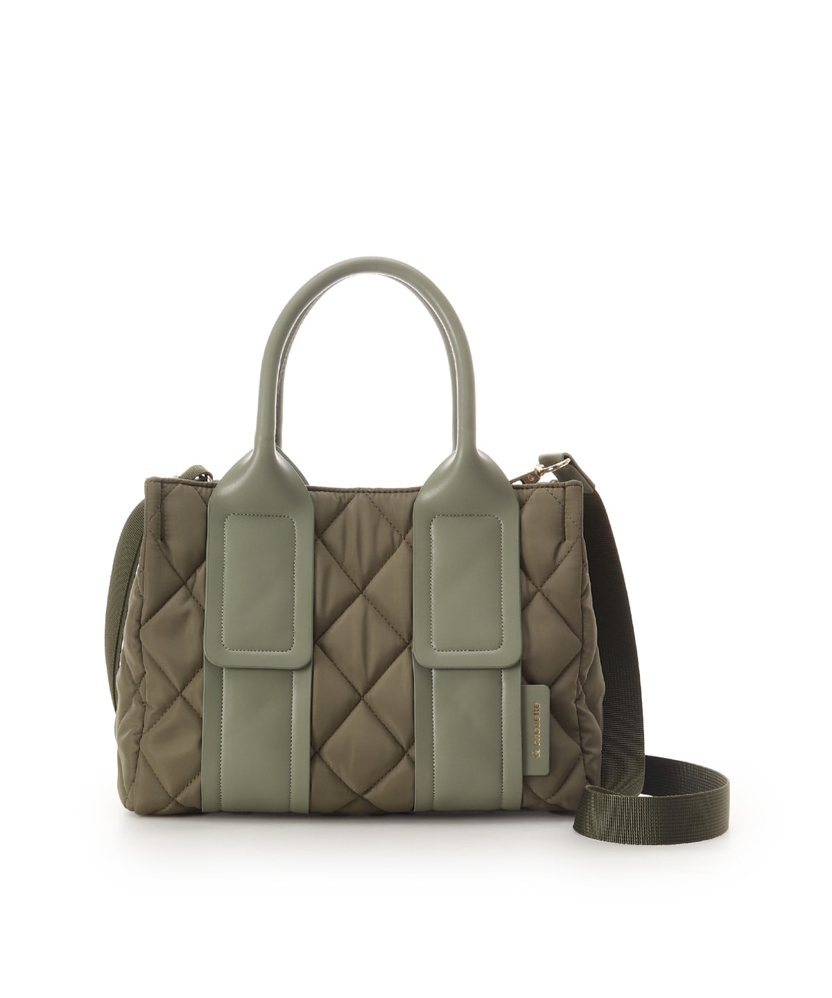 ダイヤ型キルティングハンドバッグ