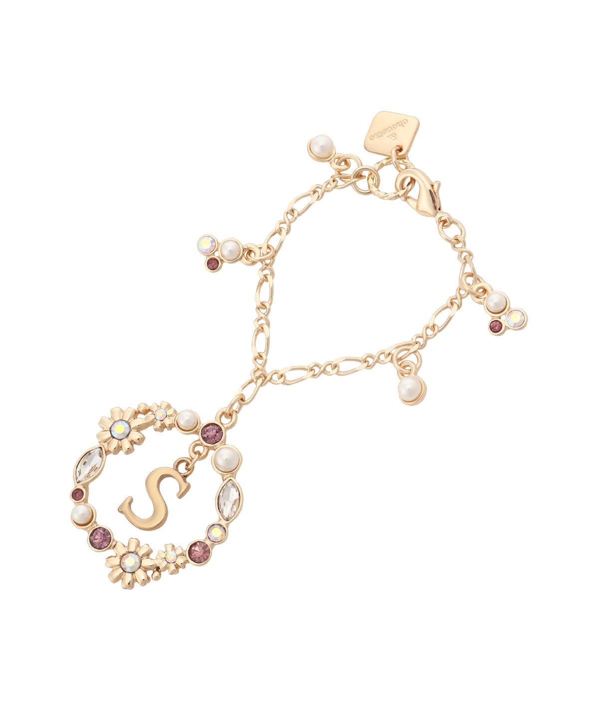 フラワーサークルイニシャルチャームS