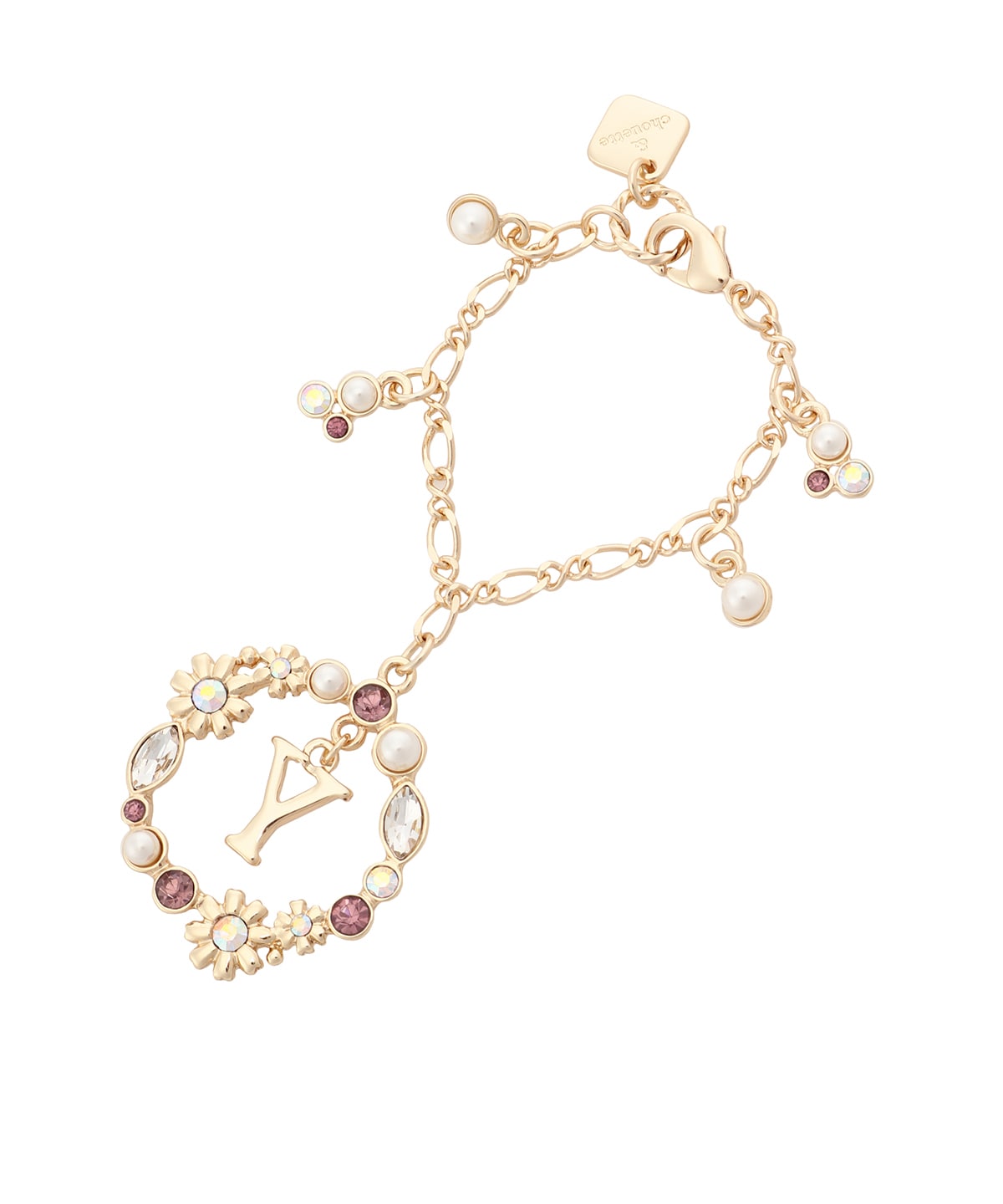 フラワーサークルイニシャルチャームY