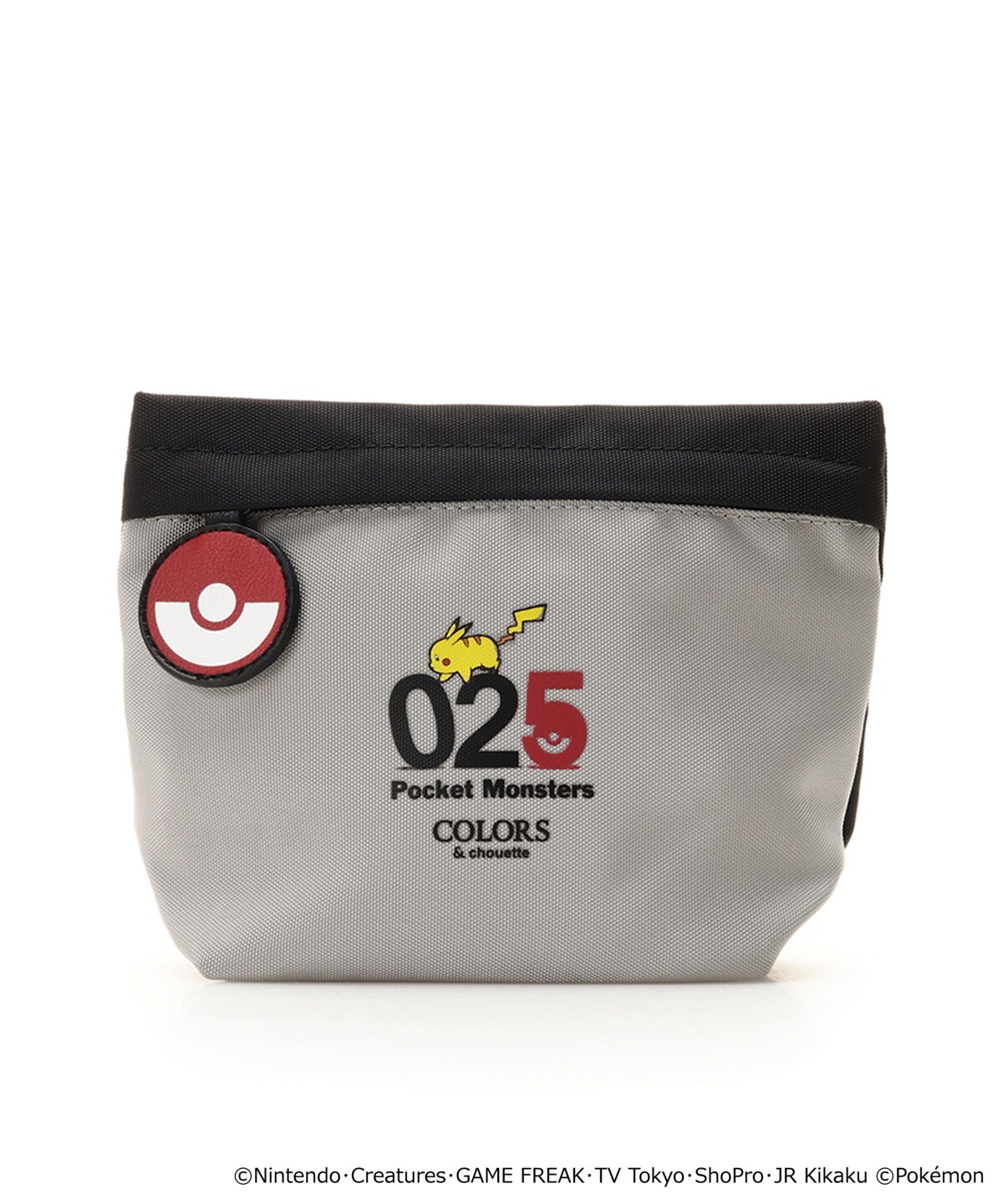 ピカチュウ ナンバーシリーズ ポーチ Free グレー Colors Chouette 公式オンラインショップ アンドシュエット
