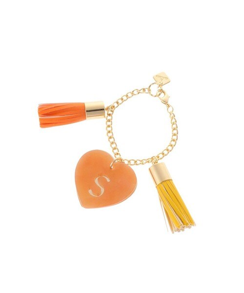 ハートタッセルイニシャルチャームr Free オレンジ Chouette 公式オンラインショップ アンドシュエット