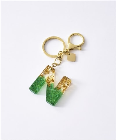 カラフルアクリルイニシャルチャームN