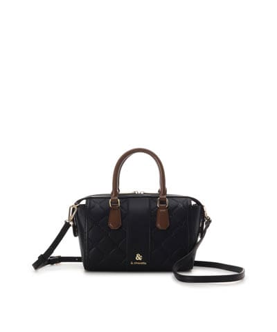 型押しモノグラム　ミニボストンバッグ