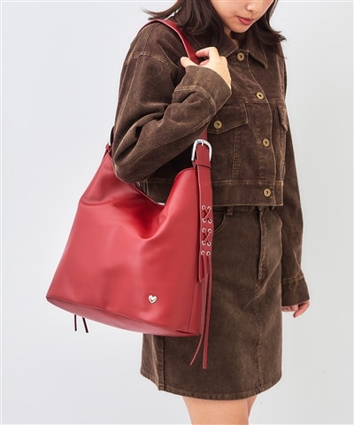 ワイドベルトワンショルダーソフトバッグ