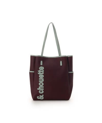 キャンバス風バイカラートートバッグ